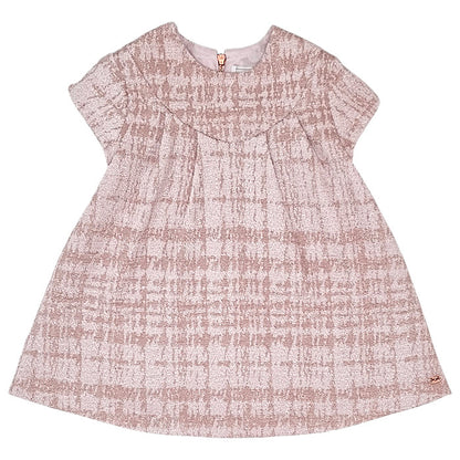 Robe de fête bébé fille Tartine et Chocolat, rose , taille 12 mois, seconde main haut de gamme, vue de face