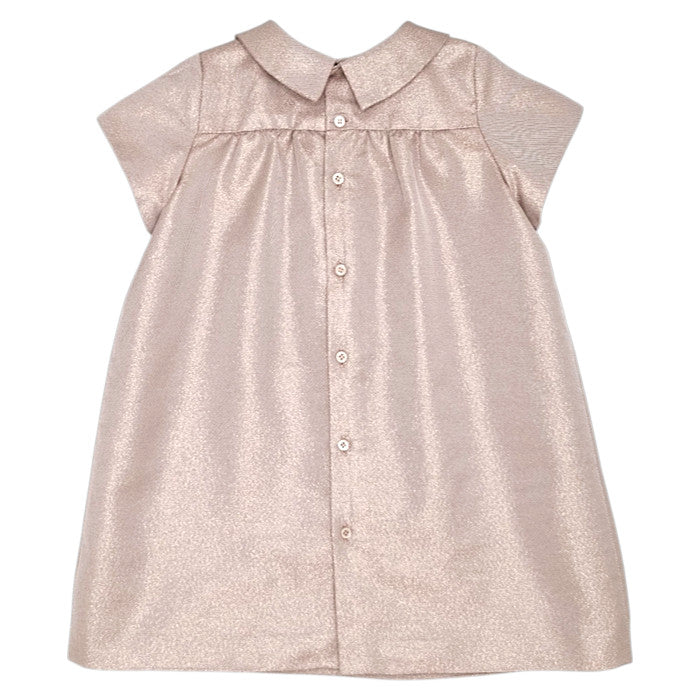 Robe de fêtes bébé rose  Bonpoint, vue de dos, fille 36 mois