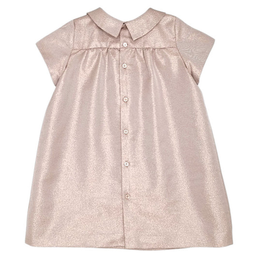 Robe de fêtes bébé rose  Bonpoint, vue de dos, fille 36 mois