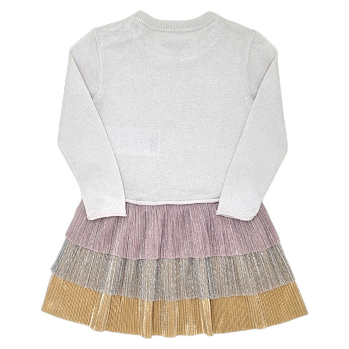 Robe bébé multicolore à sequins Guess, vue de dos, fille 12 mois