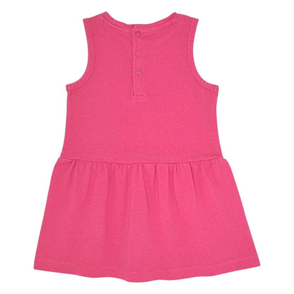 Robe bébé rose sans manches Guess, vue de dos, fille 6-9 mois