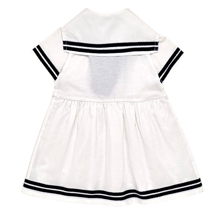 Robe blanche IKKS bébé fille 6 mois