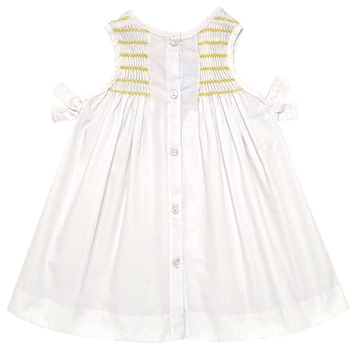 Robe blanche Jacadi bébé fille 3 mois