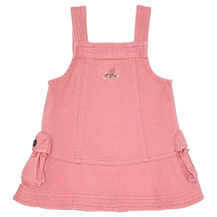 Robe bébé rose à bretelles Ralph Lauren, vue de dos, fille 3 mois