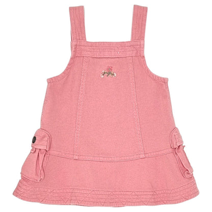 Robe bébé rose à bretelles Ralph Lauren, vue de dos, fille 3 mois