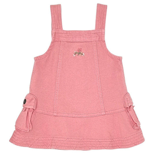 Robe bébé rose à bretelles Ralph Lauren, vue de dos, fille 3 mois