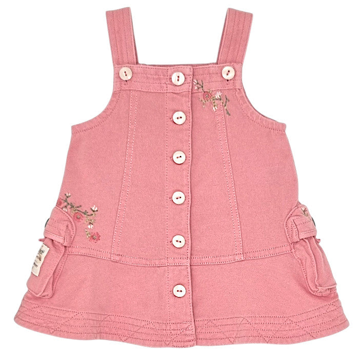 Robe bébé fille Ralph Lauren Baby, rose à bretelles, taille 3 mois, seconde main luxe, vue de face
