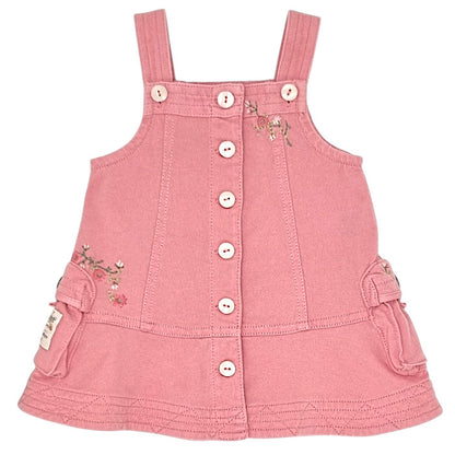 Robe bébé fille Ralph Lauren Baby, rose à bretelles, taille 3 mois, seconde main luxe, vue de face