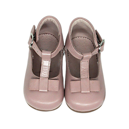 Salomés bébé fille rose premiers pas, taille 6 mois, marque Jacadi - seconde main haut de gamme