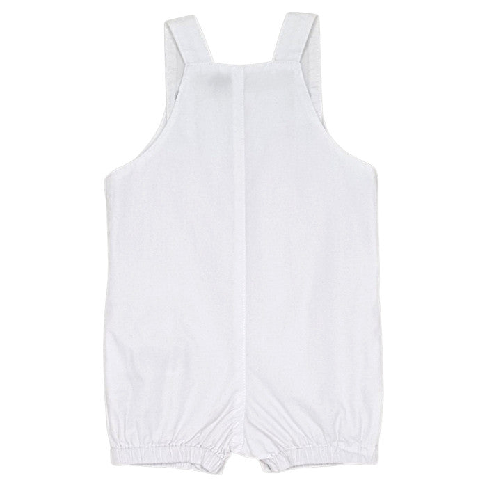 Salopette bébé blanche en coton Karl Lagerfeld, vue de dos, mixte 9 mois