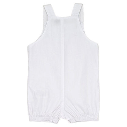 Salopette bébé blanche en coton Karl Lagerfeld, vue de dos, mixte 9 mois