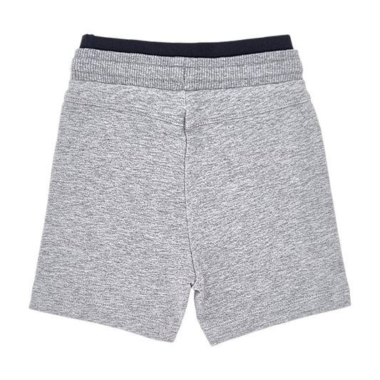 Short bébé gris à bandes latérales Boss, vue de dos, garçon 6 mois