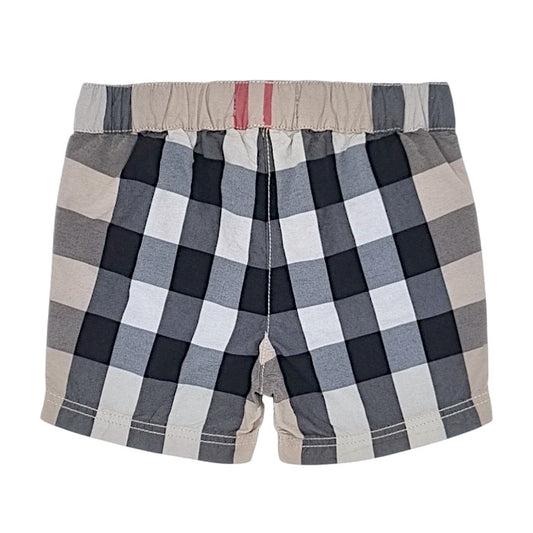 Short de bain bébé beige  Burberry, vue de dos, garçon 6 mois