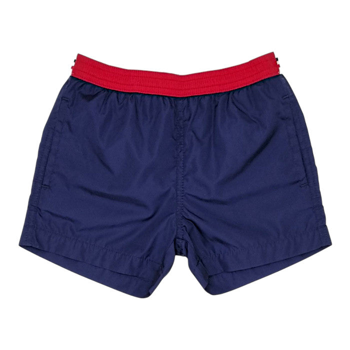 Short de bain bébé garçon Moncler, bleu marine , taille 3-6 mois, seconde main luxe, vue de face