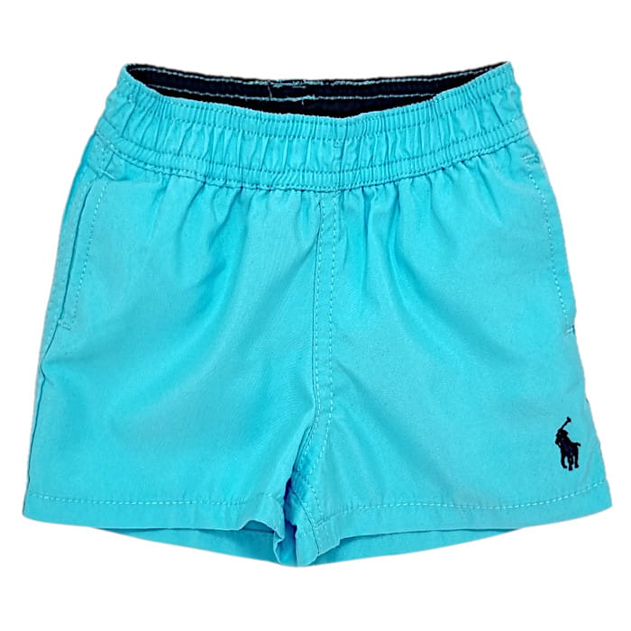 Short de bain bébé garçon 6 mois turquoise - Vêtement Ralph Lauren d'occasion