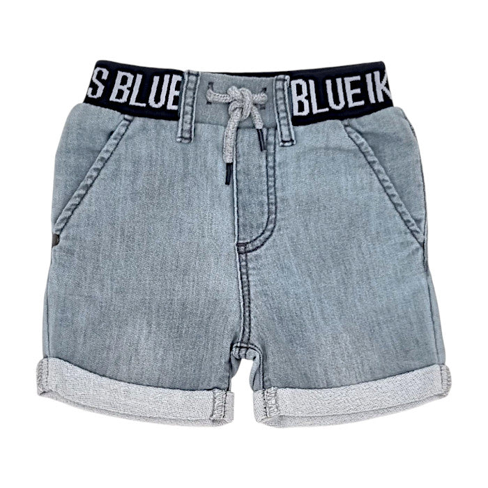 Short bébé garçon IKKS, gris à revers, taille 6 mois, seconde main premium, vue de face