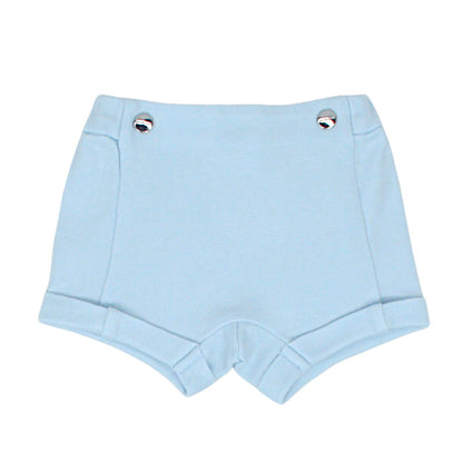 Short bébé garçon Jacadi, bleu ciel en coton, taille 1 mois, seconde main haut de gamme, vue de face