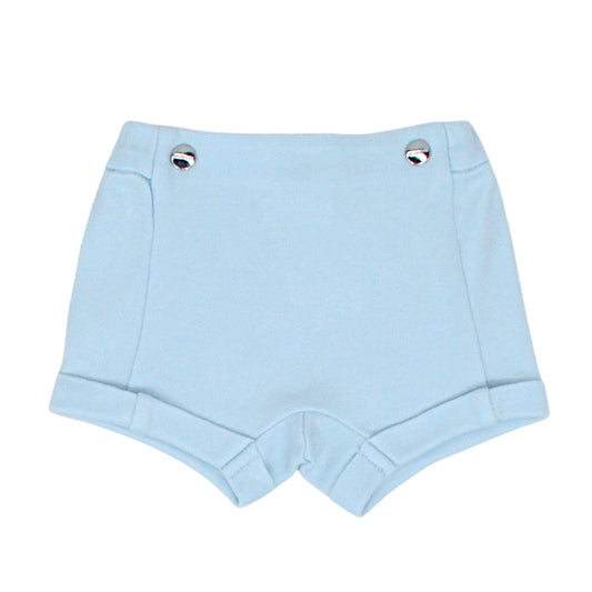 Short bébé garçon Jacadi, bleu ciel en coton, taille 1 mois, seconde main haut de gamme, vue de face