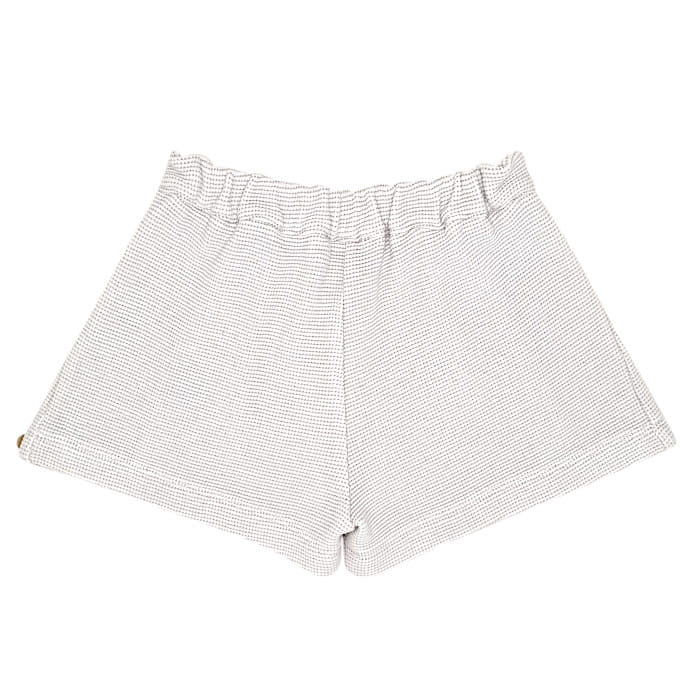 Short blanc doré, Lili Gaufrette, 18 mois, vue de dos, vêtement bébé fille de marque chic