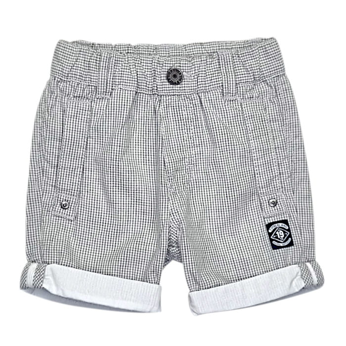 Short garçon 3 mois Timberland gris à carreaux - Vêtement bébé de marque seconde main