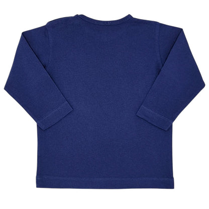 T-shirt bébé bleu marine Anniversaire Agnès b., vue de dos, mixte 12 mois