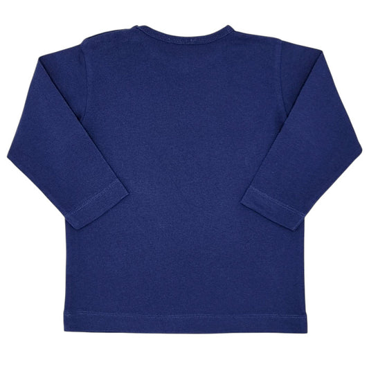 T-shirt bébé bleu marine Anniversaire Agnès b., vue de dos, mixte 12 mois