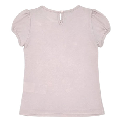 T-shirt bébé rose motif teddy Gucci, vue de dos, fille 24 mois