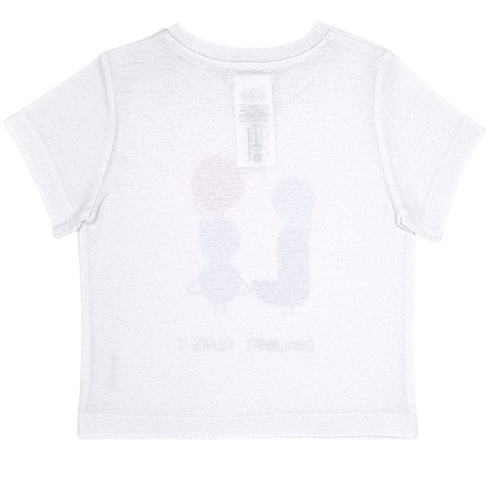 T-shirt bébé blanc en coton Jacadi, vue de dos, garçon 24 mois