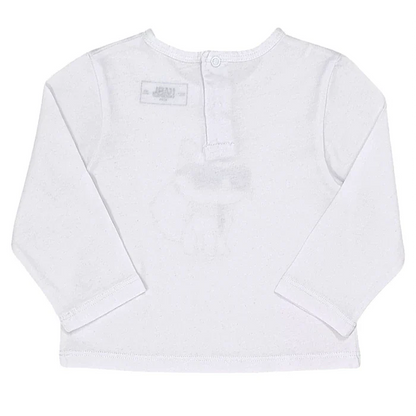 T-shirt bébé mixte Karl Lagerfeld 12 mois, blanc, ouverture à pressions au dos