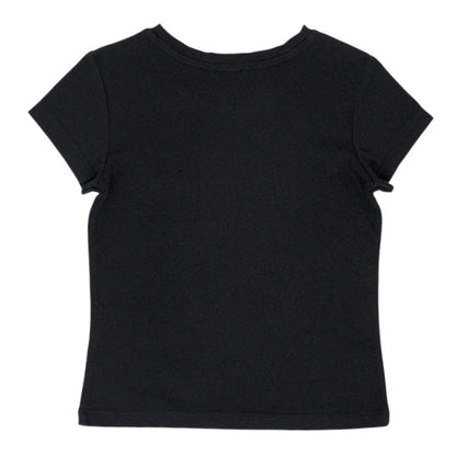 T-shirt bébé mixte Karl Lagerfeld 36 mois, vue de dos, noir à manches courtes