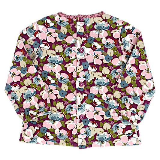 T-shirt bébé fille Kenzo 18 mois, multicolore, boutonnage tout le long du dos