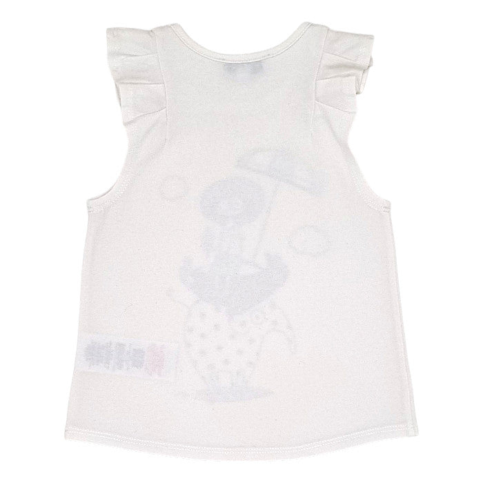 T-shirt bébé écru volanté Marc Jacobs, vue de dos, fille 24 mois