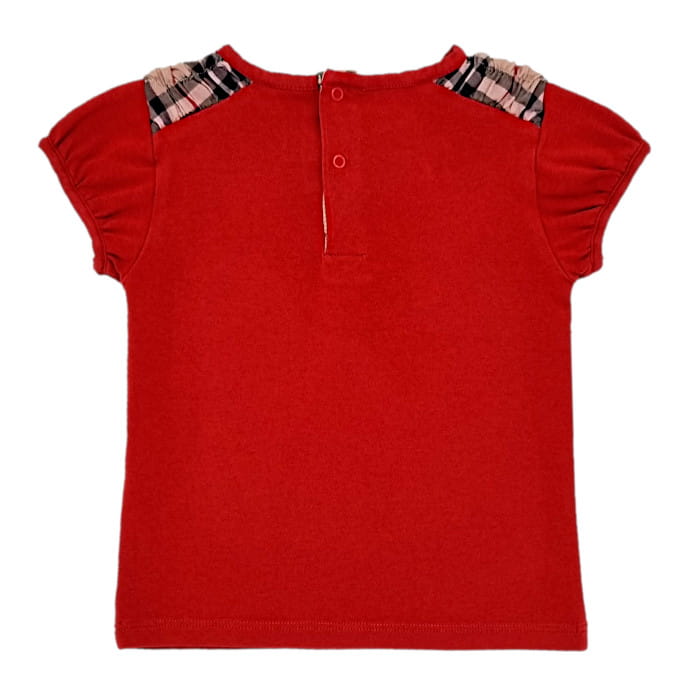 T-shirt rouge Burberry bébé fille 9 mois