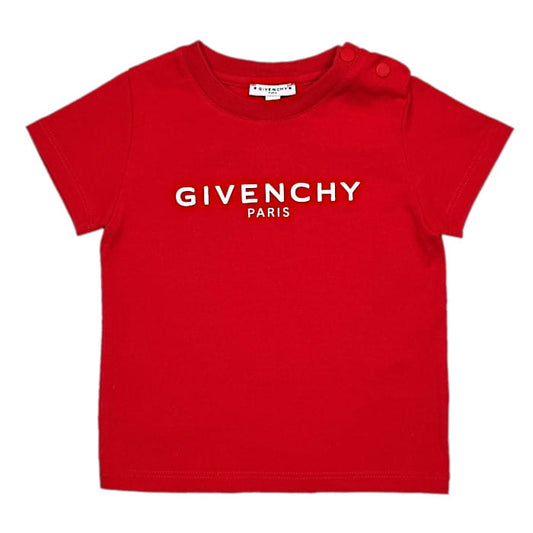 T-shirt garçon 12 mois rouge - Vêtement de marque luxe Givenchy seconde main