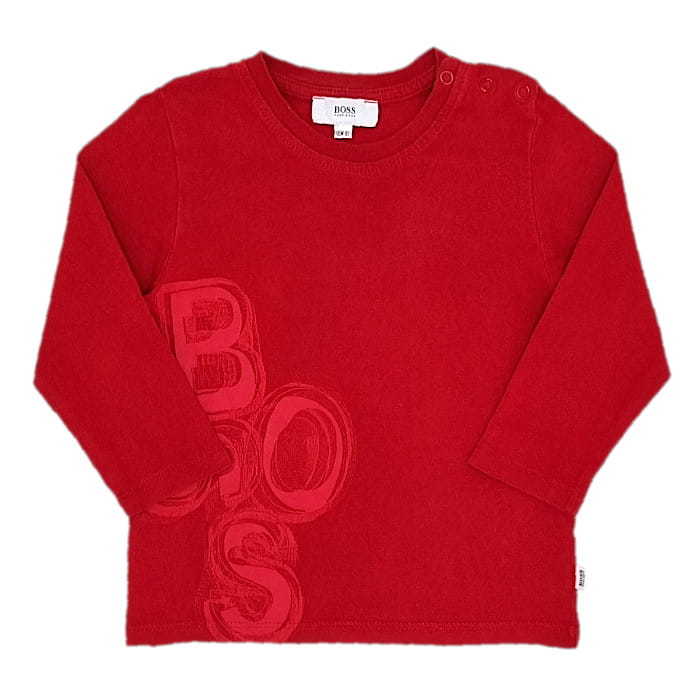 T-shirt Hugo Boss bébé garçon 18 mois d'occasion rouge signature
