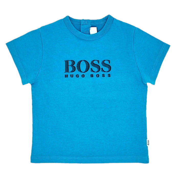 T-shirt Hugo Boss bébé garçon 6 mois d'occasion bleu signature