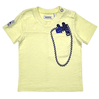 T-shirt manches courtes IKKS jaune - Vêtement bébé garçon 3 mois d'occasion