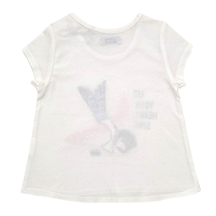 T-shirt blanc IKKS bébé fille 6 mois