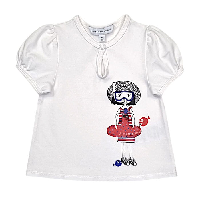 T-shirt bébé fille blanc Little Marc Jacobs - Vêtement 3 mois d'occasion