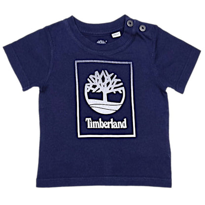 T-shirt manches courtes marine Timberland occasion - Vêtement bébé garçon 6 mois