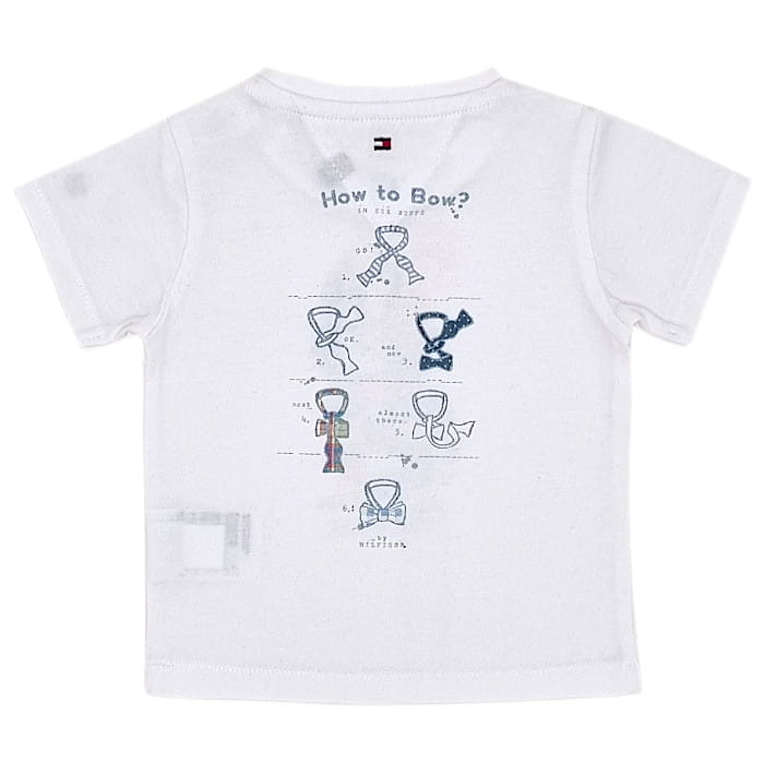T-shirt Tommy Hilfiger blanc bébé garçon 3-6 mois