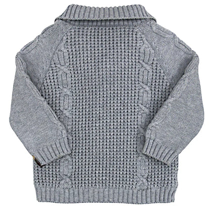 Veste bébé garçon Burberry 12 mois, gris, finition côtelée