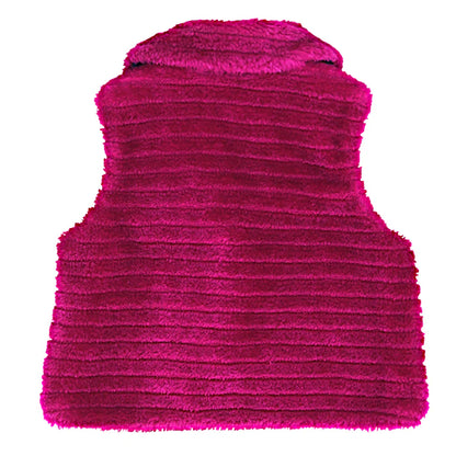 Veste bébé fille Kenzo 12 mois, rose, en fourrure synthétique doublé imprimé fleuri