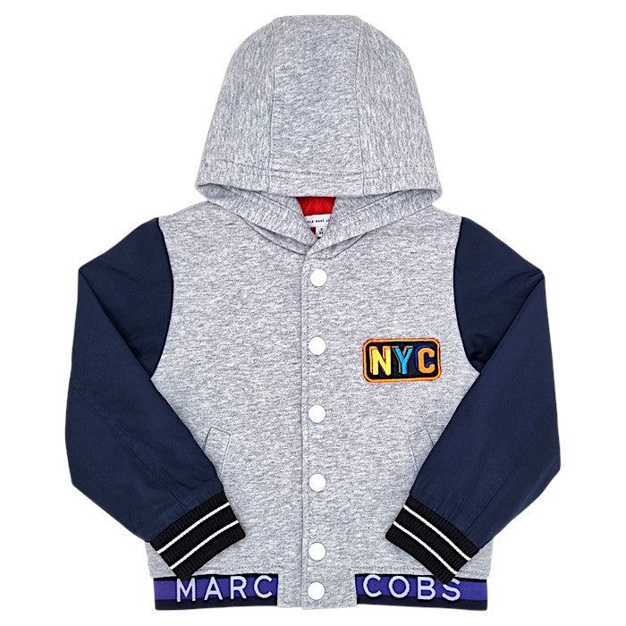 Veste bébé garçon Marc Jacobs, gris/marine, taille 3 ans, seconde main luxe, vue de face