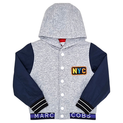Veste bébé garçon Marc Jacobs, gris/marine, taille 3 ans, seconde main luxe, vue de face