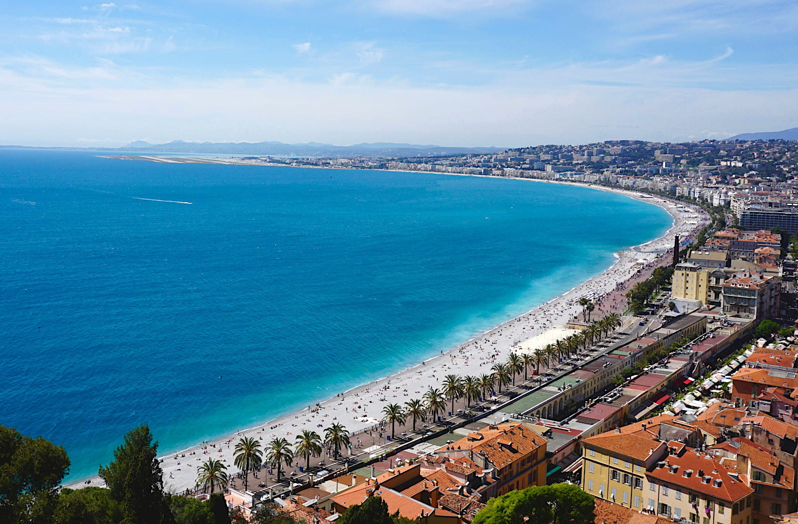 Vue panoramique de Nice, livraison locale Chou de Chic en région PACA
