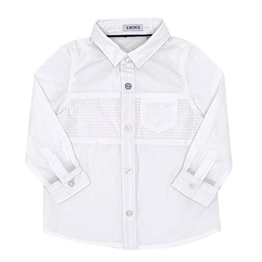 Chemise bébé garçon d'occasion IKKS 12 mois blanche