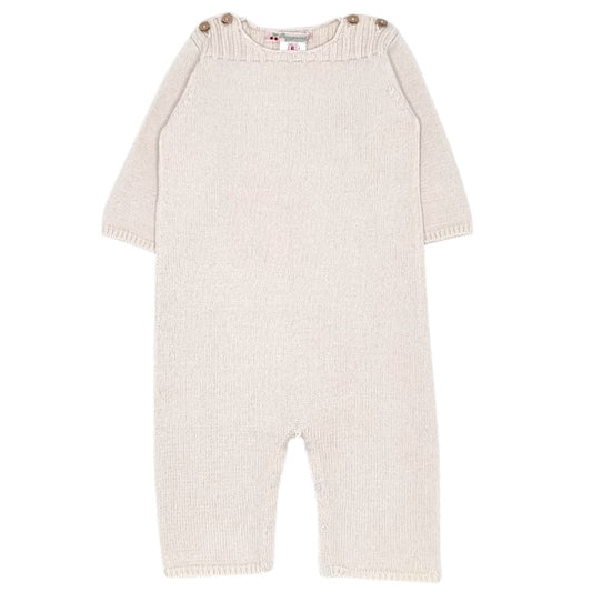 Combinaison Bonpoint bébé 6 mois - Vêtement seconde main écru en coton