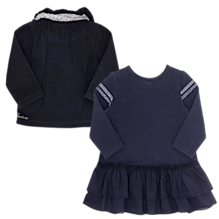 Robe bleu marine bebe fille hot sale