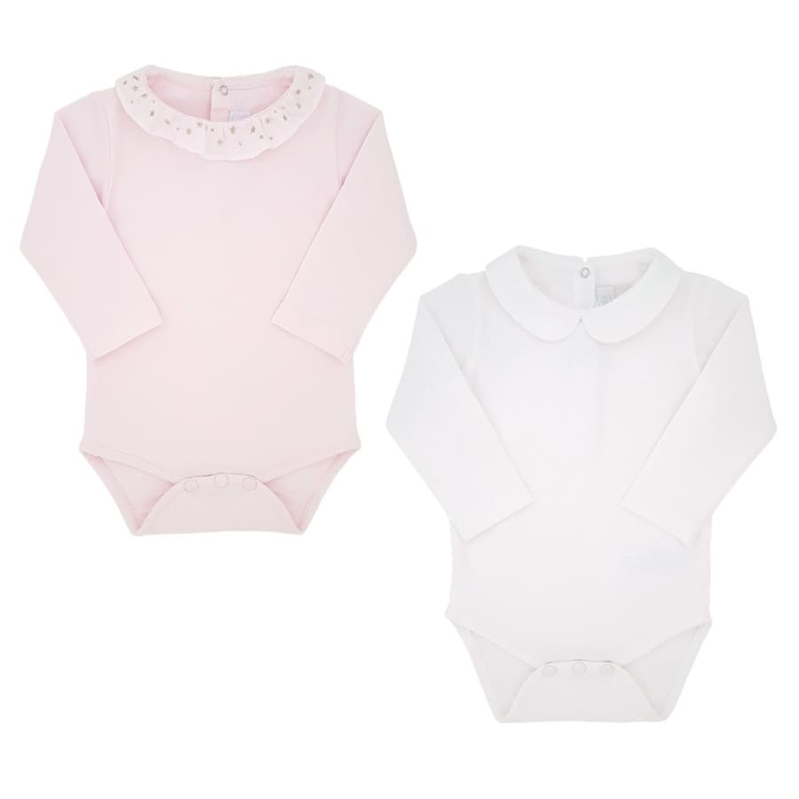 Coffret de naissance 2 bodies Chou de Chic B b Fille 6 mois